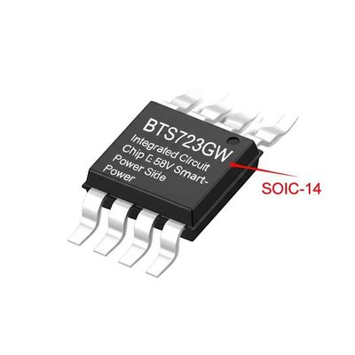 BTS723GW puce de circuit intégré de 7V à 58V commutateur de puissance intelligent de haut niveau SOIC-14