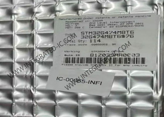 170MHz le microcontrôleur MCU STM32G474MBT6 a enfoncé la puce des microcontrôleurs LQFP80 IC