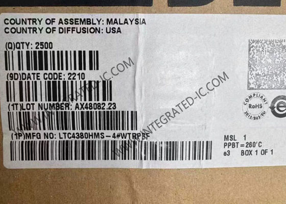 Puce de circuit intégré LTC4380HMS-4 avec protection contre les surtensions à faible courant de repos et qualité automobile