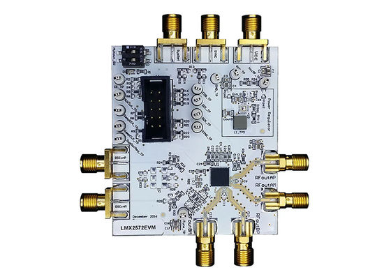 Carte d'évaluation de synchronisation du synthétiseur de fréquence pour solutions embarquées LMX2572EVM