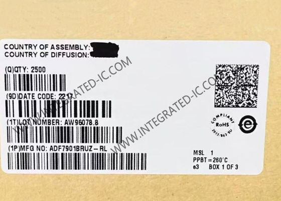 ADF7901BRUZ Circuit intégré émetteur OOK/FSK haute performance en bande ISM avec une fréquence de 369,5 MHz à 395,9 MHz et un débit de données de 50 kbps