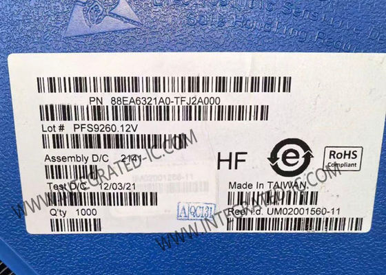 Émetteur-récepteur de couche physique d'IC 88EA6321A0-TFJ2A000 d'Ethernet de circuits intégrés