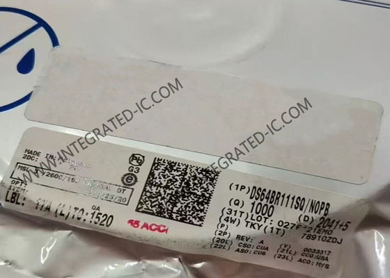 DS64BR111SQ Puce CI répéteur double canal 6,4 Gbit/s pour liaisons série en boîtier WQFN24