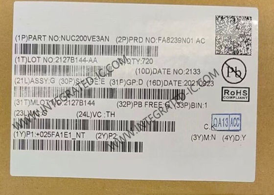 Microcontrôleur MCU 32 bits NUC200VE3AN avec ARM Cortex M0 50 MHz, 128 Ko de mémoire programme et 83 E/S pour le contrôle industriel