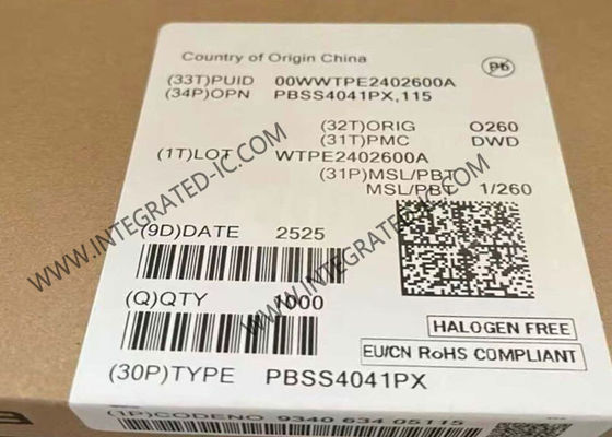 PBSS4041PX 60V 5A Transistor BJT PNP à faible VCEsat, Circuit intégré en boîtier SOT89