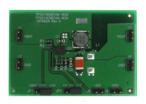 TPS61090EVM-029 Solutions intégrées 500mA 1.8V à 5.5V Tableau d'évaluation du convertisseur step-up