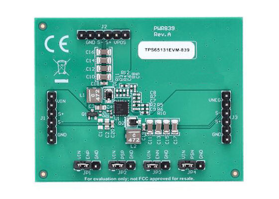 TPS65131EVM-839 Solutions intégrées Convertisseur à voie ferrée divisée TPS65131 Module d'évaluation