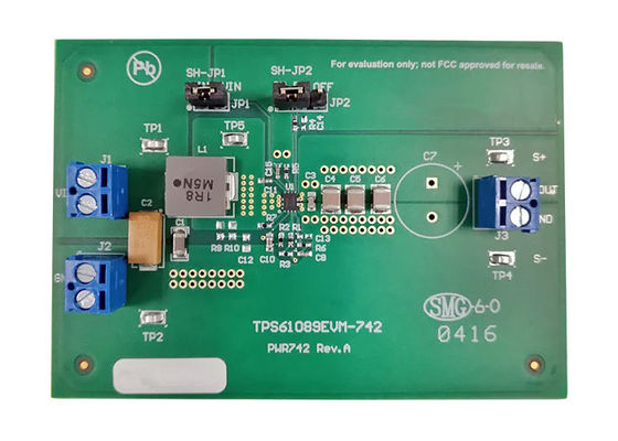 TPS61089EVM-742 Solution intégrée 7A Module d'évaluation du convertisseur de boost 3V à 5V