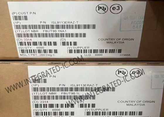 ISL9113ERAZ Circuit intégré à puce Convertisseur de dynamisme synchrone de 0,8 V à 4,7 V Plage de tension d'entrée 500mA Courant de sortie et courant de repos bas de 20 uA