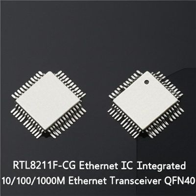RTL8211F-CG Ethernet IC intégré Transcepteur Ethernet 10/100/1000M avec paquet QFN40 et conformité IEEE 802.3