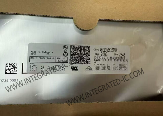 AMC1305M25DWR Puce de circuit intégré renforcée isolée Delta Sigma Modulator avec résolution de 16 bits et taux d'échantillonnage de 78k