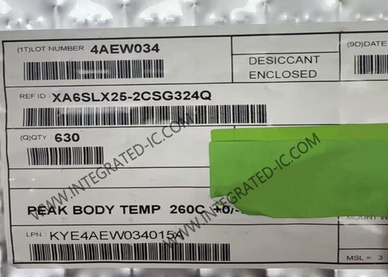 Logique programmable programmable IC du réseau prédiffusé de champ XA6SLX25-2CSG324Q 1080MHz