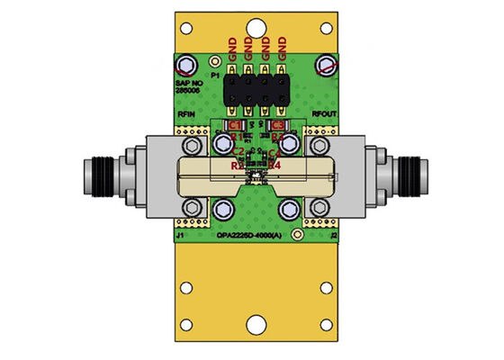 QPA2225DEVBA Carte d'évaluation d'amplificateur de pilote GaN 28 GHz à 38 GHz pour solutions embarquées