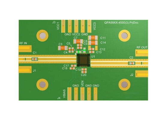 QPA9942EVB01 Carte d'évaluation d'amplificateur RF 3,4 GHz à 3,6 GHz pour solutions embarquées