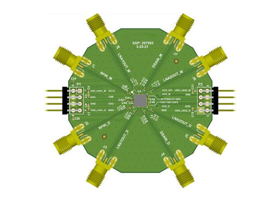 QPB9351EVB Carte d'évaluation d'amplificateur à gain variable à deux canaux pour solutions embarquées