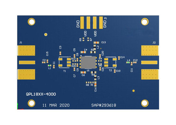 QPL1815EVB-01 Solutions embarquées Carte d'évaluation d'amplificateur CATV 75Ω de 50 MHz à 1,8 GHz