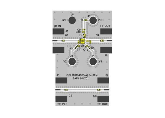 QPL9097EVBP01 Carte d'évaluation d'amplificateur à faible bruit et à gain de blocage intégré pour solutions embarquées