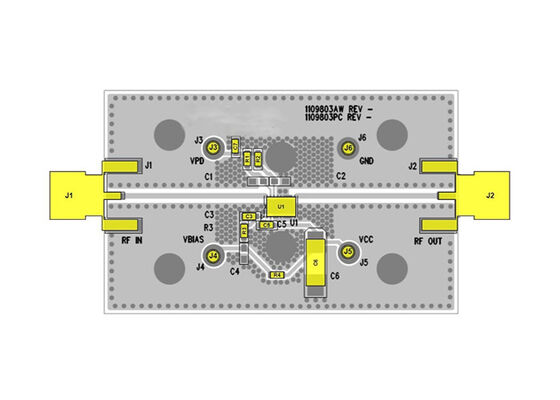 TQP9309-PCB Solutions intégrées Conseil d'évaluation de l'amplificateur de puissance à haut rendement de 0,5 W