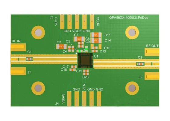 QPA9908EVB01 Carte d'évaluation d'amplificateur de puissance linéarisable à haut rendement 4W pour solutions embarquées