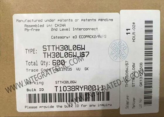 StTH30L06W puce de circuit intégré 600V 30A rectificateur de récupération ultra rapide DO-247-2 Package