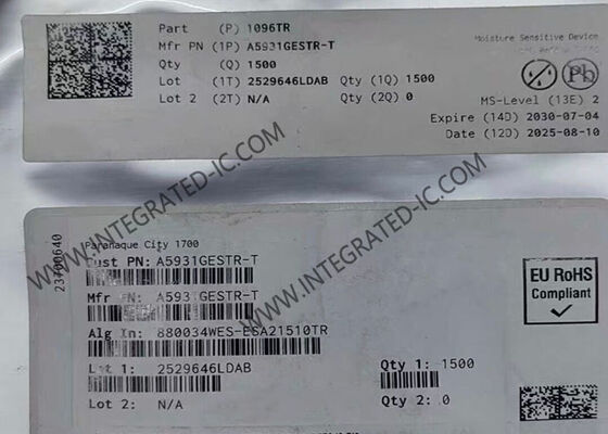 Puce de circuit intégré A5931GESTR-1-T 3A pilote de moteur multifase QFN24