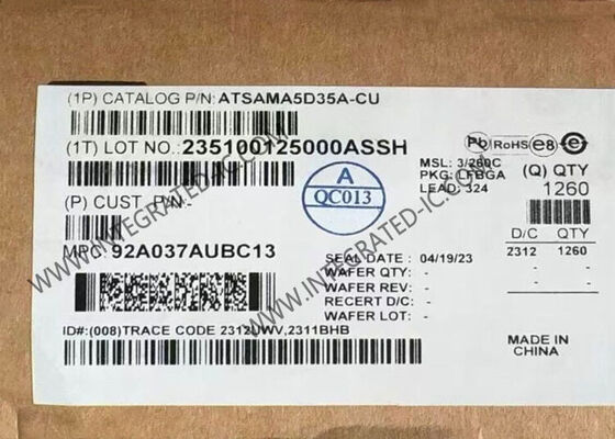 Microcontrôleur ATSAMA5D35A-CU MCU avec processeur ARM Cortex-A5 536 MHz 32 bits, mode basse consommation, MPU intégré