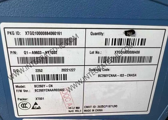 Module de communication sans fil BC260YCNAA-I03-CNASA LTE Cat NB2 avec paquet LCC et consommation d'énergie ultra-faible