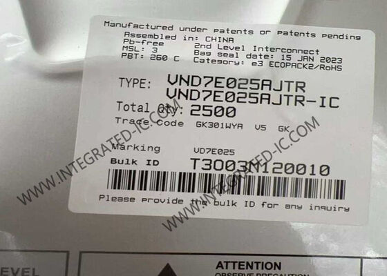 VND7E025AJTR puce de circuit intégré à double canal à haut pilote côté IC PowerSSO16