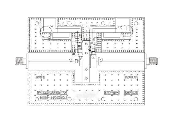 T2G4005528-FS-EVB2 Solutions intégrées 55W 28V CC ¥ 3,5GHz GaN Conseil d'évaluation des transistors de puissance RF