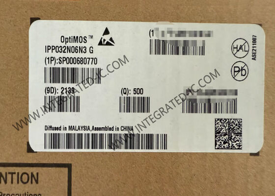 IPP032N06N3G OptiMOS™ 3 MOSFET de puissance canal N 60V 120A 2,6 mOhms pour commutation à haute efficacité