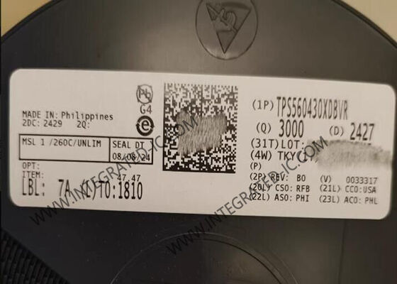 Circuit intégré TPS560430XDBVR, convertisseur abaisseur synchrone 600mA avec fréquence de commutation de 1,1 MHz et plage d'entrée de 4V à 36V