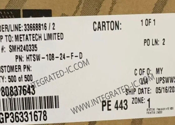 HTSW-108-24-F-D Barrette de connecteurs PCB haute température à 16 positions avec pas de 0,100"