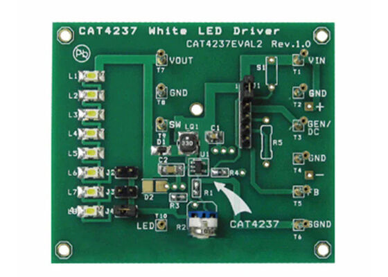 CAT4237BGEVB Solutions intégrées CAT4237 Tableau d'évaluation du pilote à LED actif