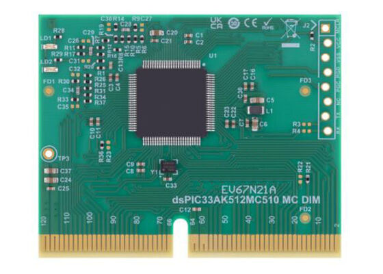 EV67N21A Solutions intégrées DSPIC33AK512MC510 Module de commande du moteur double en ligne