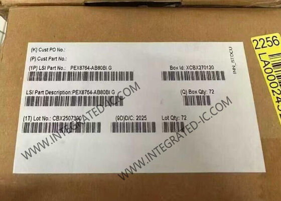 Puce de circuit intégré PEX8764-AB80BIG, commutateur PCI Express Gen3 avec 64 voies et 16 ports