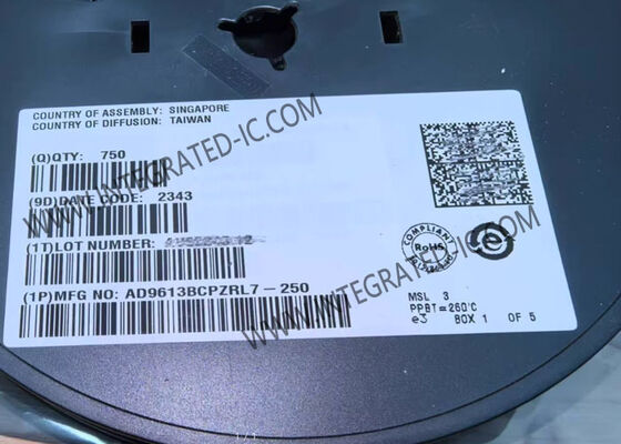 AD9613BCPZRL7-250 puce de circuit intégré à double canal de 12 bits convertisseur analogique à numérique avec 250 ms/s de taux d'échantillonnage