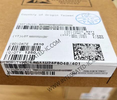 LPC11U24FBD48 MCU microcontrôleur ARM Cortex-M0 32 bits avec vitesse de 50 MHz et connectivité USB