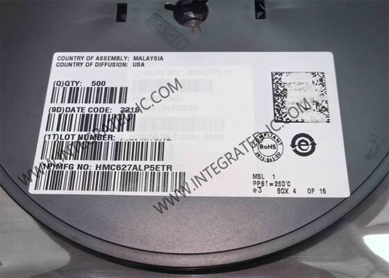 Puce de circuit intégré HMC627ALP5ETR Amplificateur de gain variable numérique à 6 bits avec fréquence 50MHz ~ 1GHz et haute sortie IP3 + 36 dBm