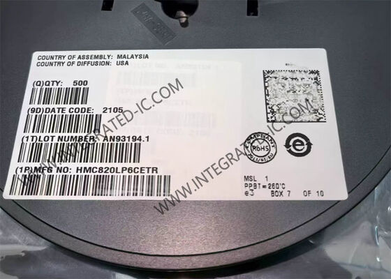 HMC820LP6CETR 5.1GHz Fractionnel-N PLL synthétiseur de fréquence puce de circuit intégré avec ultra-faible bruit de phase