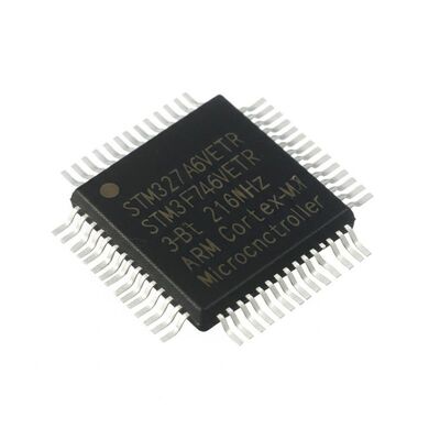 MCU microcontrôleur 32 bits STM32F746VET6TR avec un noyau ARM Cortex-M7 de 216 MHz et une mémoire flash de 512 KB