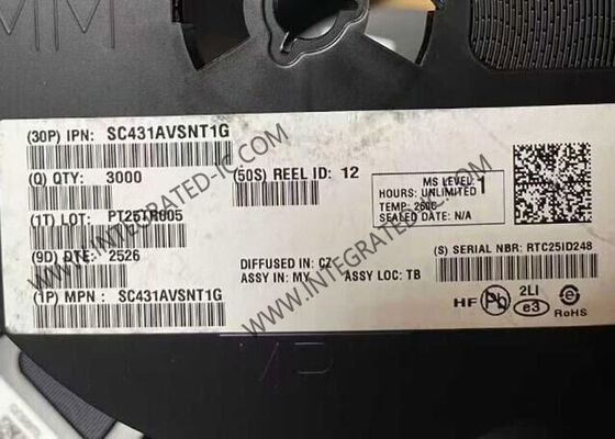 SC431AVSNT1G IC de référence de tension de la puce de circuit intégré avec des références de précision programmables de 2,5 V et un coefficient de température de 50 PPM/°C