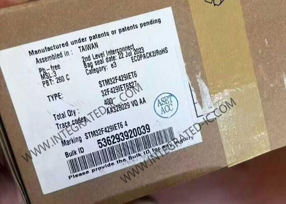 STM32F429IET6 Microcontrôleur MCU 180MHz 32 bits ARM Cortex-M4 MCU avec mémoire flash de 2 Mo