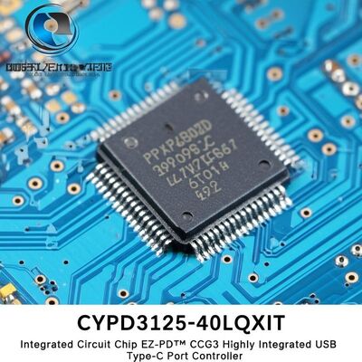 CYPD3125-40LQXIT Circuit intégré EZ-PD CCG3 Contrôleur USB Type-C avec USB Power Delivery 3.0 Processeur ARM Cortex-M0 et mémoire Flash 128 Ko