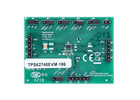 TPS62740EVM-186 Module d'évaluation des solutions embarquées pour le convertisseur step-down TPS62740