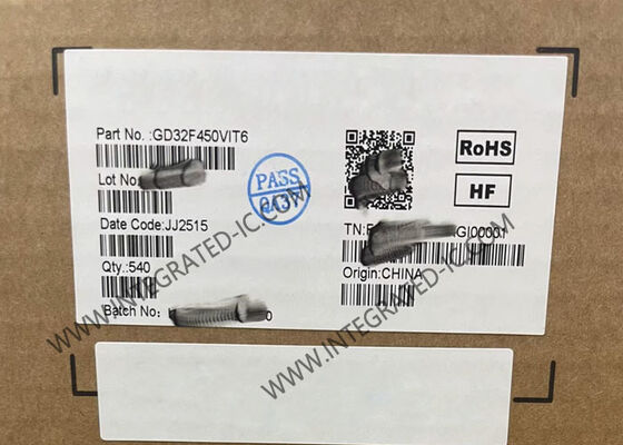 Microcontrôleur MCU GD32F450VIT6 200MHz ARM Cortex-M4 32 bits avec boîtier LQFP100