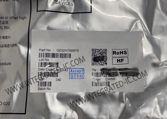 Microcontrôleur MCU 32 bits GD32H759IMT6 avec Arm Cortex-M7 à 600 MHz pour les applications IoT