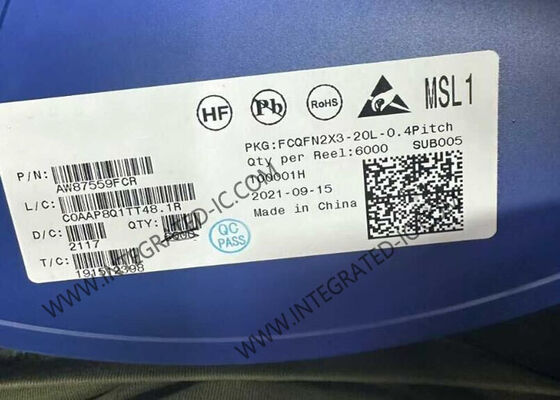 AW87559FCR Circuit intégré Puce 9V Boost adaptatif TLTR-AGC Amplificateur audio intelligent K FCQFN20