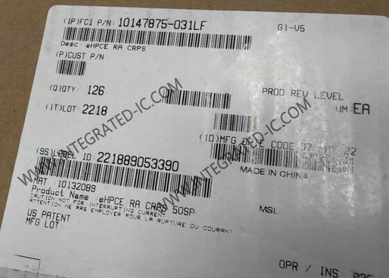 10147875-031LF eHPCE Connecteur de bord de carte haute puissance amélioré avec tension nominale de 12V et plaque dorée