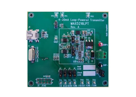 MAX5216LPTEVKIT Solutions intégrées MAX5216 16 bits Rail-to-Rail DAC Converter Board d'évaluation