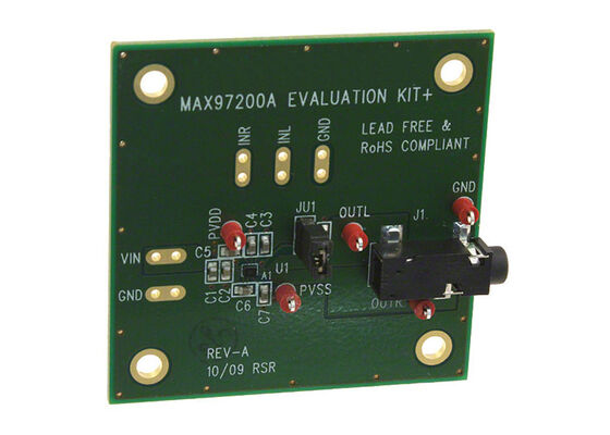 MAX97200AEVKIT Carte d'évaluation d'amplificateur audio de classe G à sortie 2 canaux pour solutions embarquées